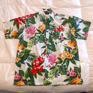 Tropical Button Down Shirt Hawaiian Fijian
